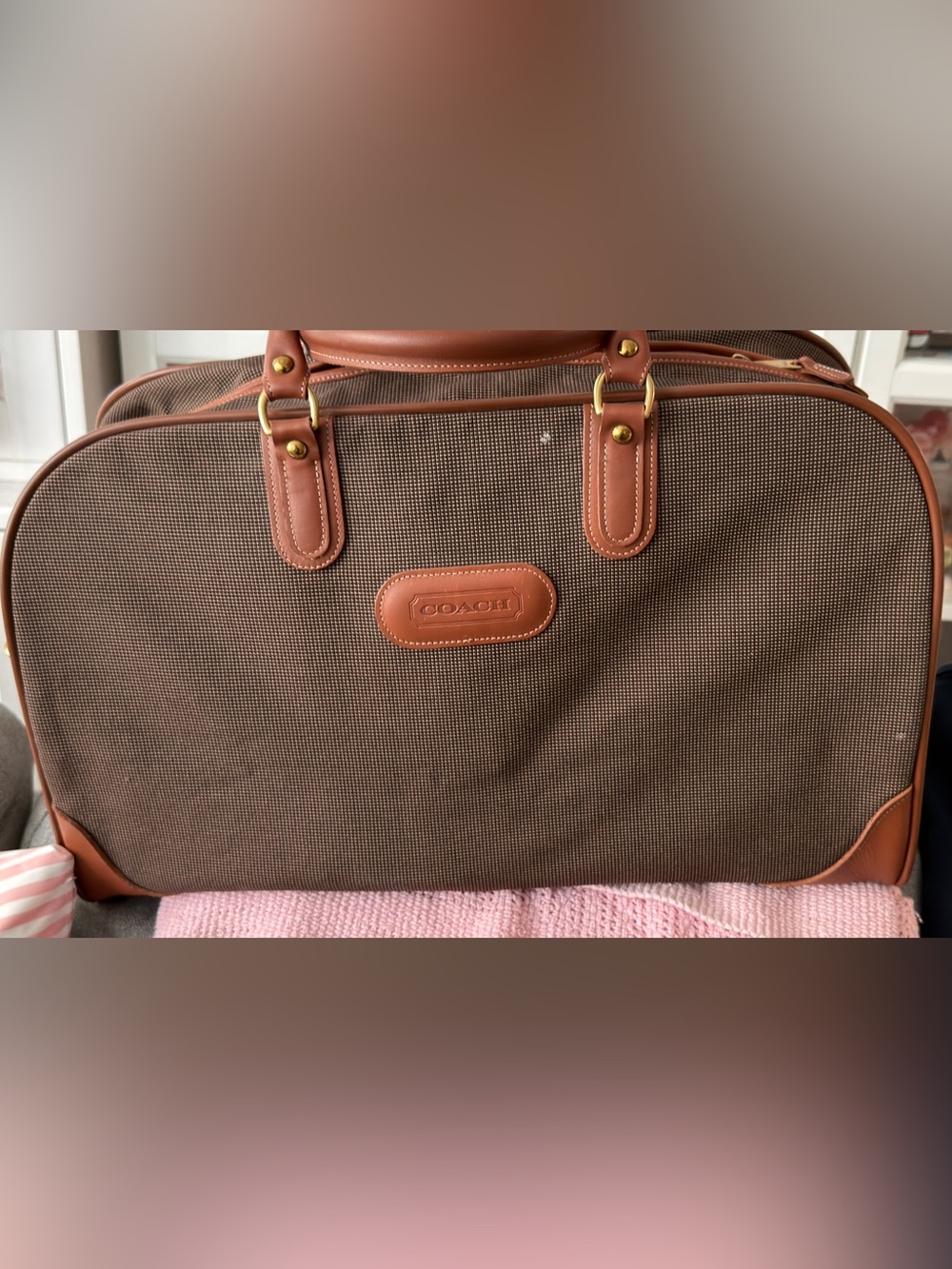 *Pre-Owned* COACH Vintage Duffle Bag in Signature Brown